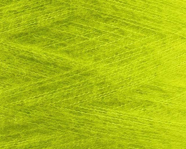 GTI Ricignolo Fluffy G Nm 1/12 – Garn aus Kaschmir und Seide col. Neon-Limettengrün